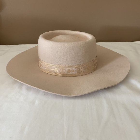 LACK OF COLOR Juno Boater hat Australian wool size M LN - Picture 2 of 5